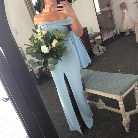 Lovers + Friends Danica Gown, Blue, Size Small Bridesmaids Dress - Picture 1 of 6